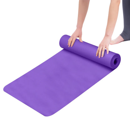 Outdoor Sports and Yoga Yoga Mat Non Monochrome Women Mat Mat 4Mm Sports Men Fitness & Yoga Equipment Fitness Mats Large Workout Mat Mat for Women Men Kids Home Gym Workout